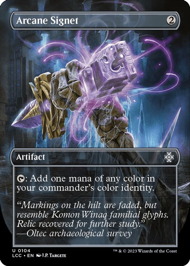 Arcane Signet (Borderless) [The Lost Caverns of Ixalan Commander] | Exor Games Truro