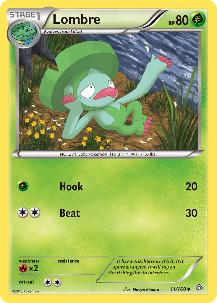 Lombre (11/160) [XY: Primal Clash] | Exor Games Truro