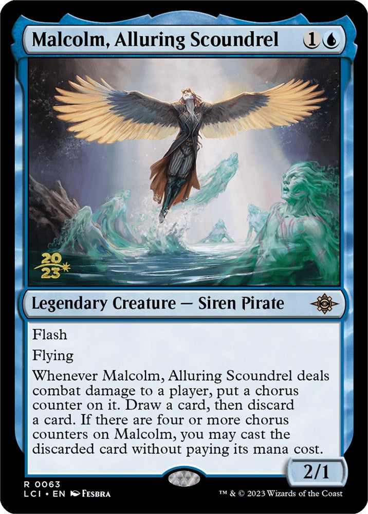 Malcolm, Alluring Scoundrel [The Lost Caverns of Ixalan Prerelease Cards] | Exor Games Truro