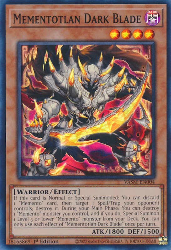 Mementotlan Dark Blade [VASM-EN004] Super Rare | Exor Games Truro