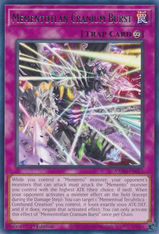 Mementotlan Cranium Burst [VASM-EN012] Rare | Exor Games Truro