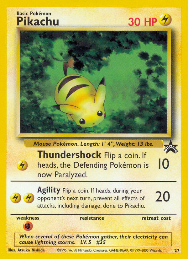 Pikachu (27) [Wizards of the Coast: Black Star Promos] | Exor Games Truro