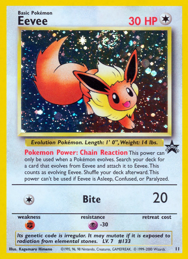 Eevee (11) [Wizards of the Coast: Black Star Promos] | Exor Games Truro