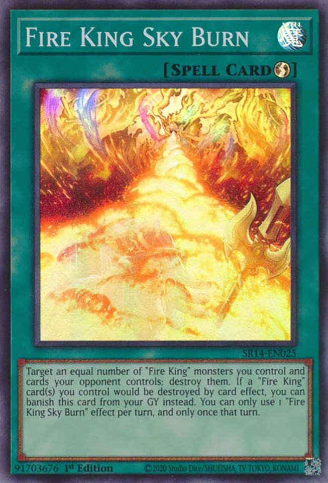 Fire King Sky Burn [SR14-EN025] Super Rare | Exor Games Truro