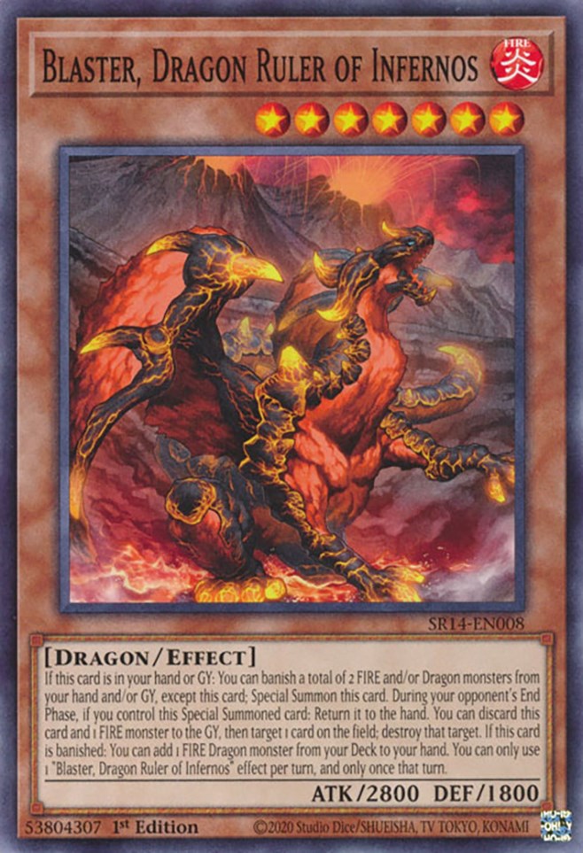 Blaster, Dragon Ruler of Infernos [SR14-EN008] Common | Exor Games Truro