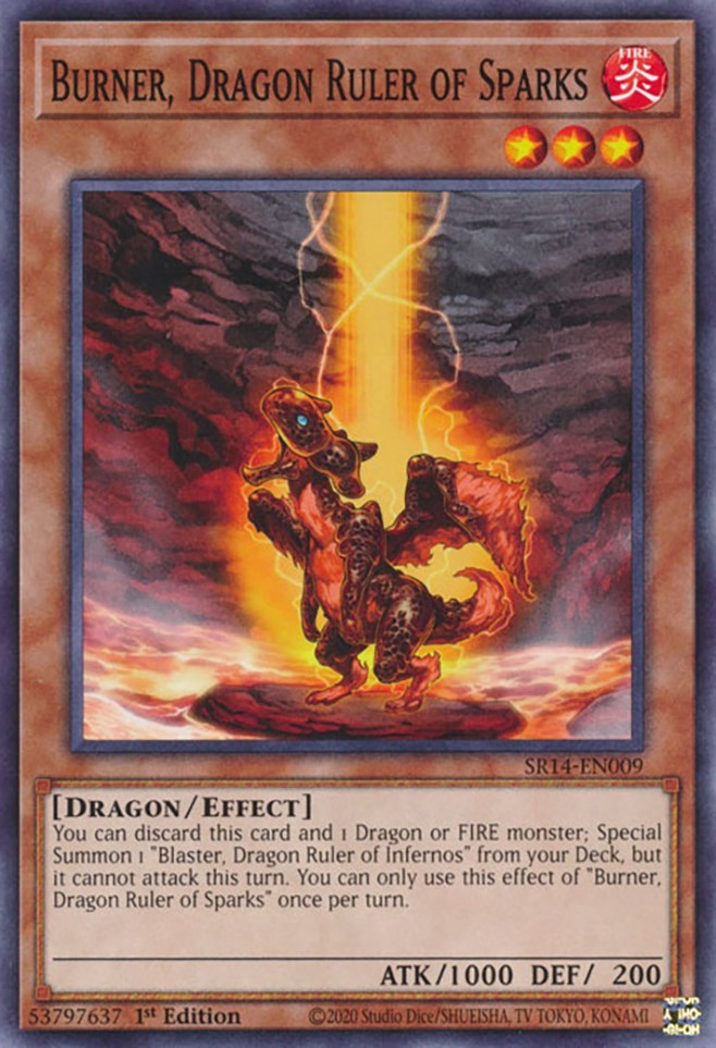 Burner, Dragon Ruler of Sparks [SR14-EN009] Common | Exor Games Truro