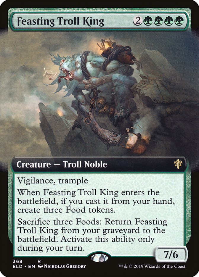 Feasting Troll King (Extended Art) [Throne of Eldraine] | Exor Games Truro