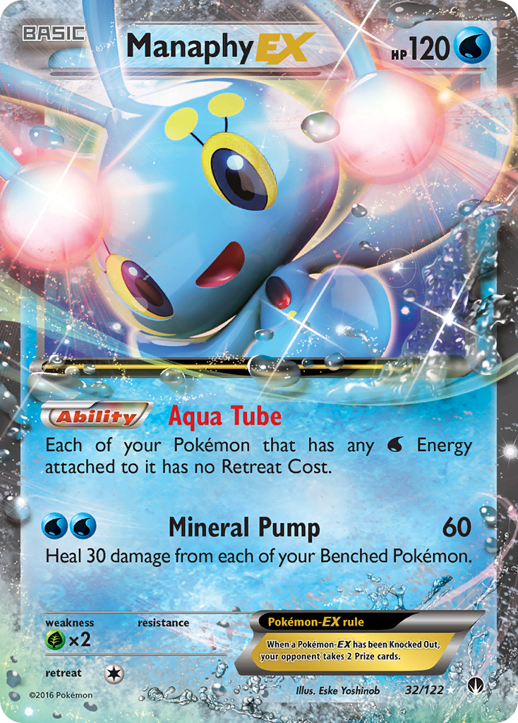 Manaphy EX (32/122) [XY: BREAKpoint] | Exor Games Truro