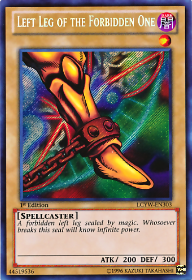 Left Leg of the Forbidden One [LCYW-EN303] Secret Rare | Exor Games Truro