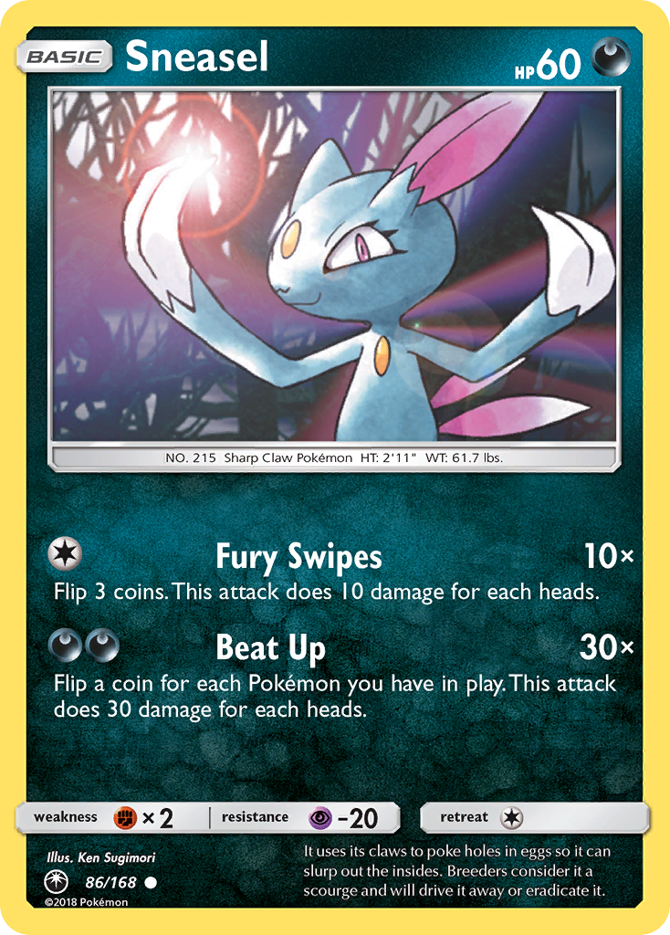 Sneasel (86/168) [Sun & Moon: Celestial Storm] | Exor Games Truro