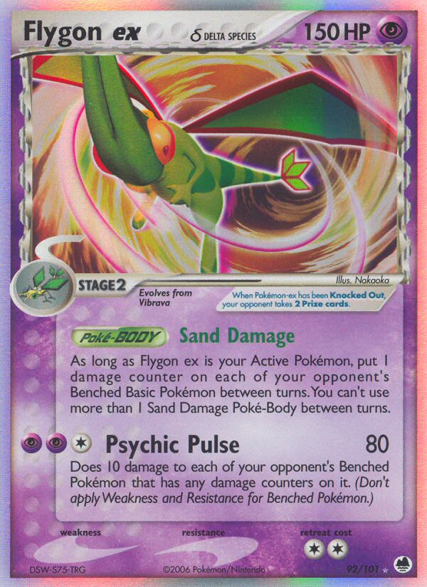 Flygon ex (92/101) (Delta Species) [EX: Dragon Frontiers] | Exor Games Truro