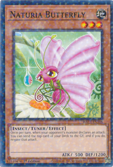 Naturia Butterfly (Duel Terminal) [HAC1-EN108] Common | Exor Games Truro