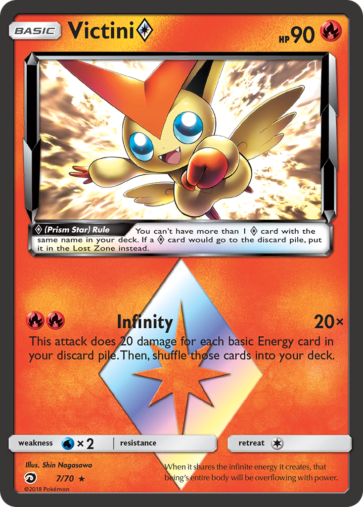 Victini (7/70) (Prism Star) [Sun & Moon: Dragon Majesty] | Exor Games Truro