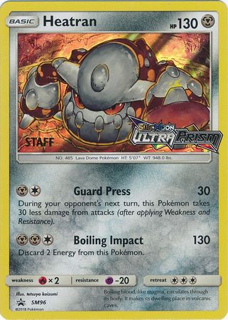 Heatran (SM96) (Staff Prerelease Promo) [Sun & Moon: Black Star Promos] | Exor Games Truro