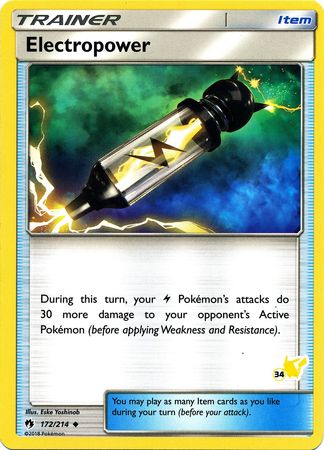 Electropower (172/214) (Pikachu Stamp #34) [Battle Academy 2020] | Exor Games Truro