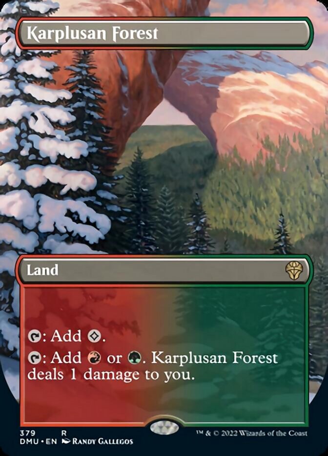 Karplusan Forest (Borderless Alternate Art) [Dominaria United] | Exor Games Truro