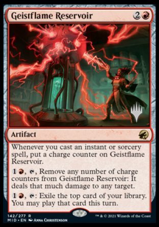 Geistflame Reservoir (Promo Pack) [Innistrad: Midnight Hunt Promos] | Exor Games Truro