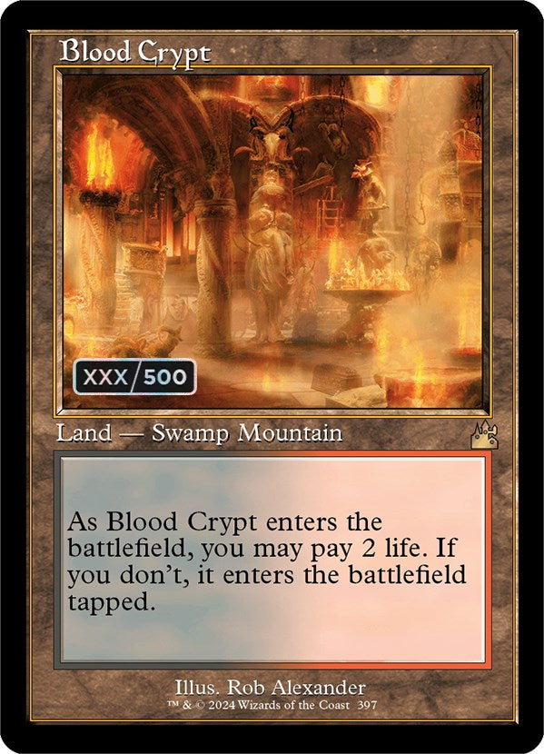 Blood Crypt (Retro) (Serialized) [Ravnica Remastered] | Exor Games Truro