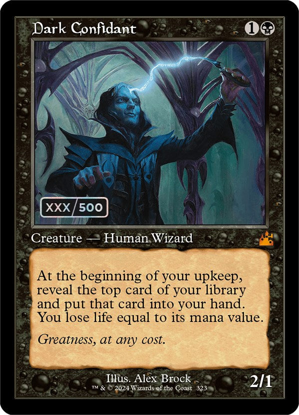 Dark Confidant (Retro) (Serialized) [Ravnica Remastered] | Exor Games Truro