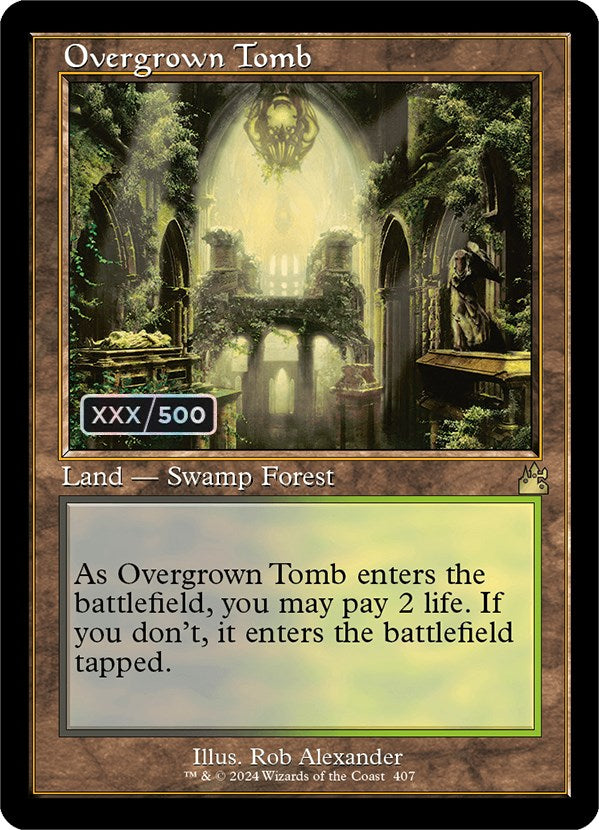 Overgrown Tomb (Retro) (Serialized) [Ravnica Remastered] | Exor Games Truro