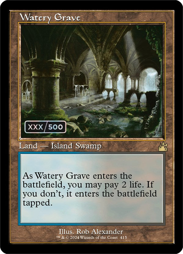 Watery Grave (Retro) (Serialized) [Ravnica Remastered] | Exor Games Truro