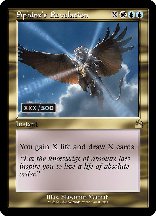 Sphinx's Revelation (Retro) (Serialized) [Ravnica Remastered] | Exor Games Truro