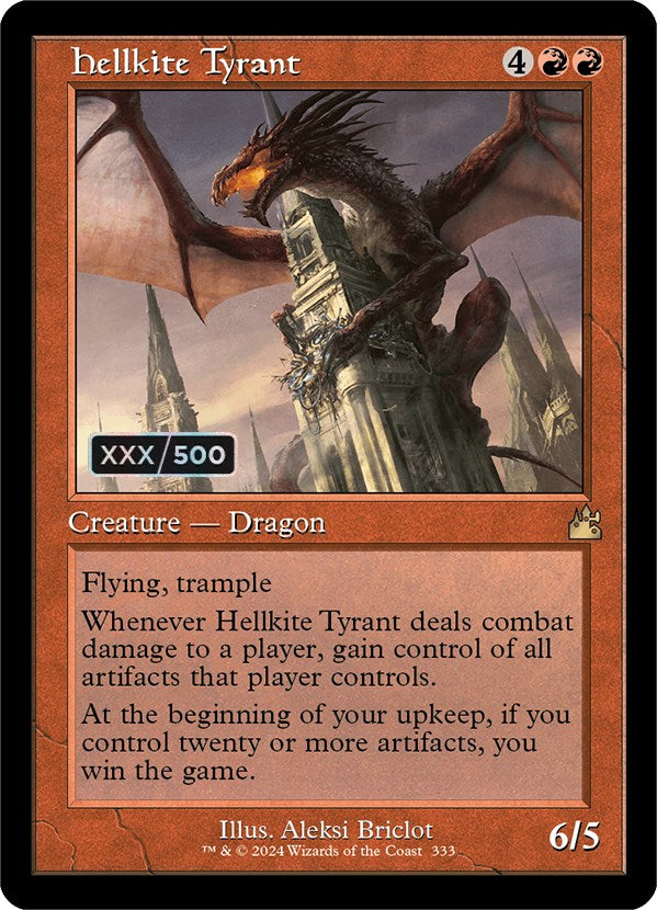 Hellkite Tyrant (Retro) (Serialized) [Ravnica Remastered] | Exor Games Truro