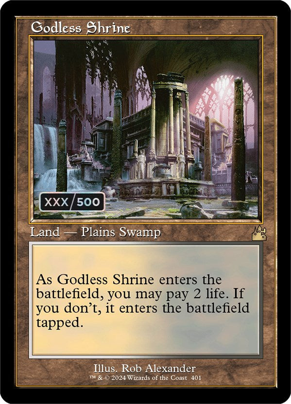 Godless Shrine (Retro) (Serialized) [Ravnica Remastered] | Exor Games Truro