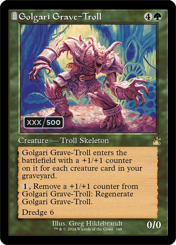 Golgari Grave-Troll (Retro) (Serialized) [Ravnica Remastered] | Exor Games Truro