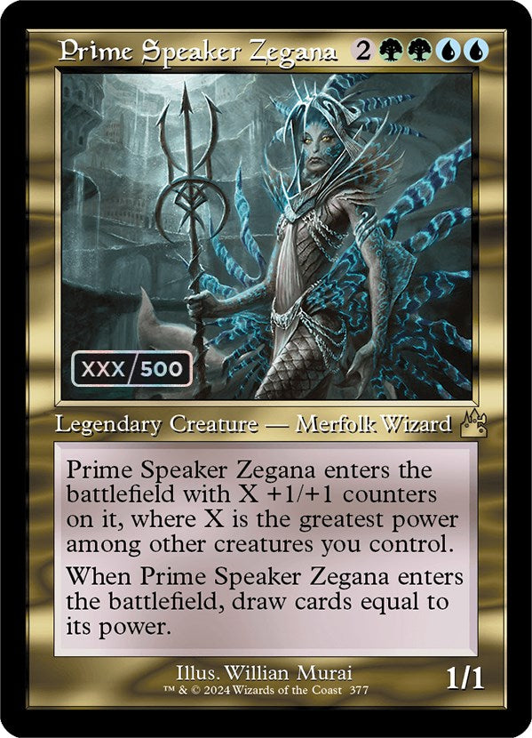 Prime Speaker Zegana (Retro) (Serialized) [Ravnica Remastered] | Exor Games Truro