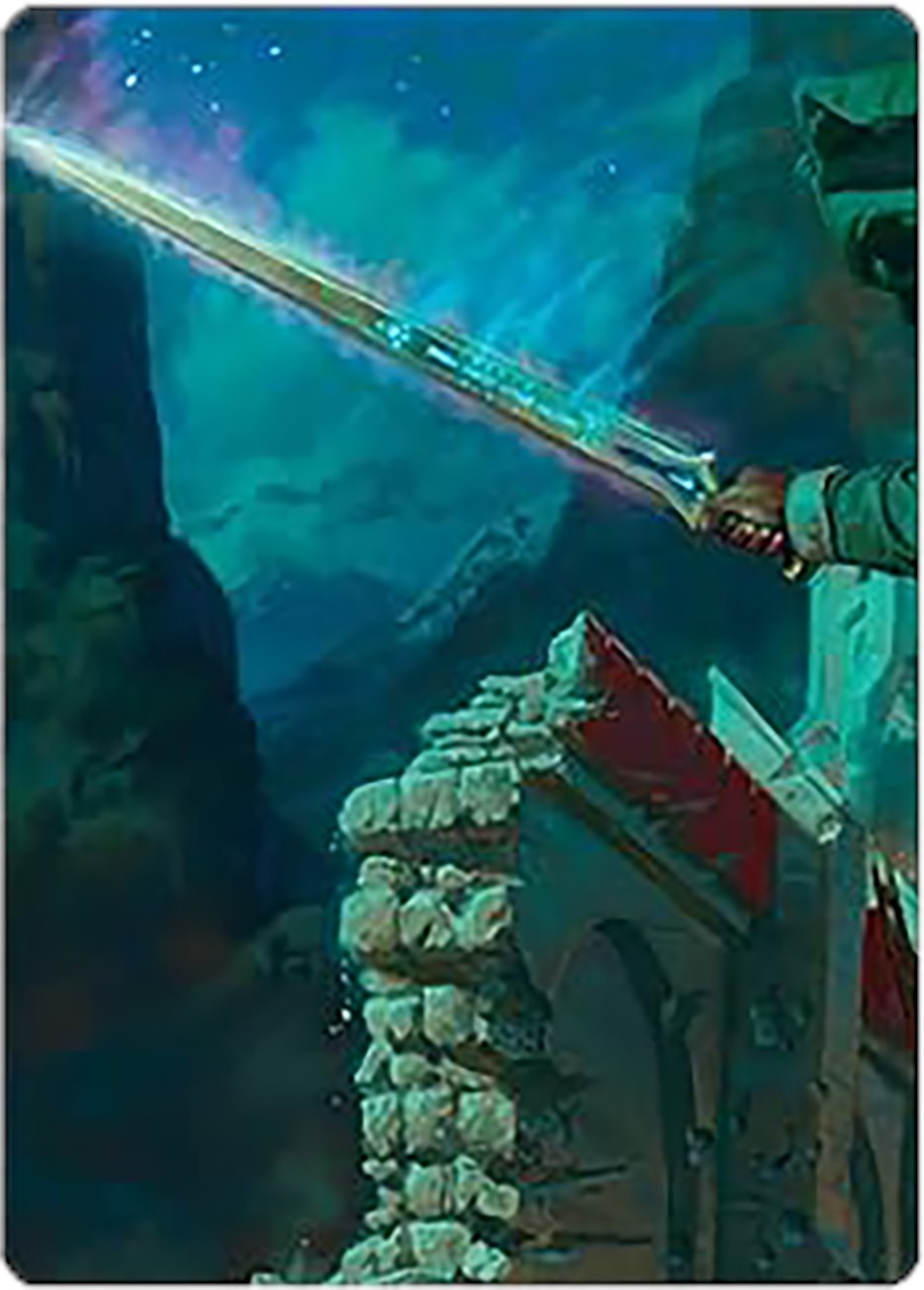 Anduril, Narsil Reforged Art Card [The Lord of the Rings: Tales of Middle-earth Art Series] | Exor Games Truro