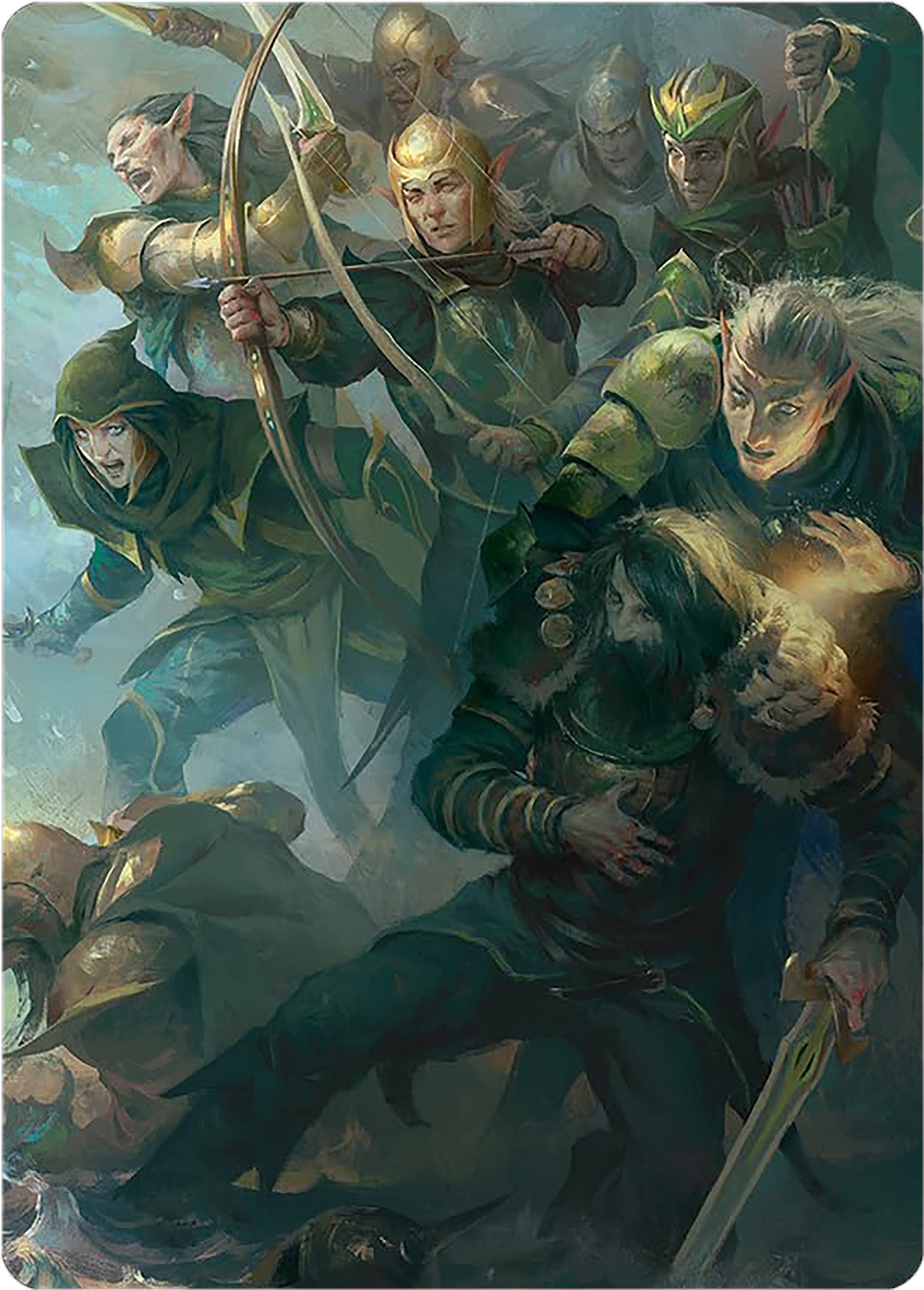 Galadhrim Brigade Art Card [The Lord of the Rings: Tales of Middle-earth Art Series] | Exor Games Truro