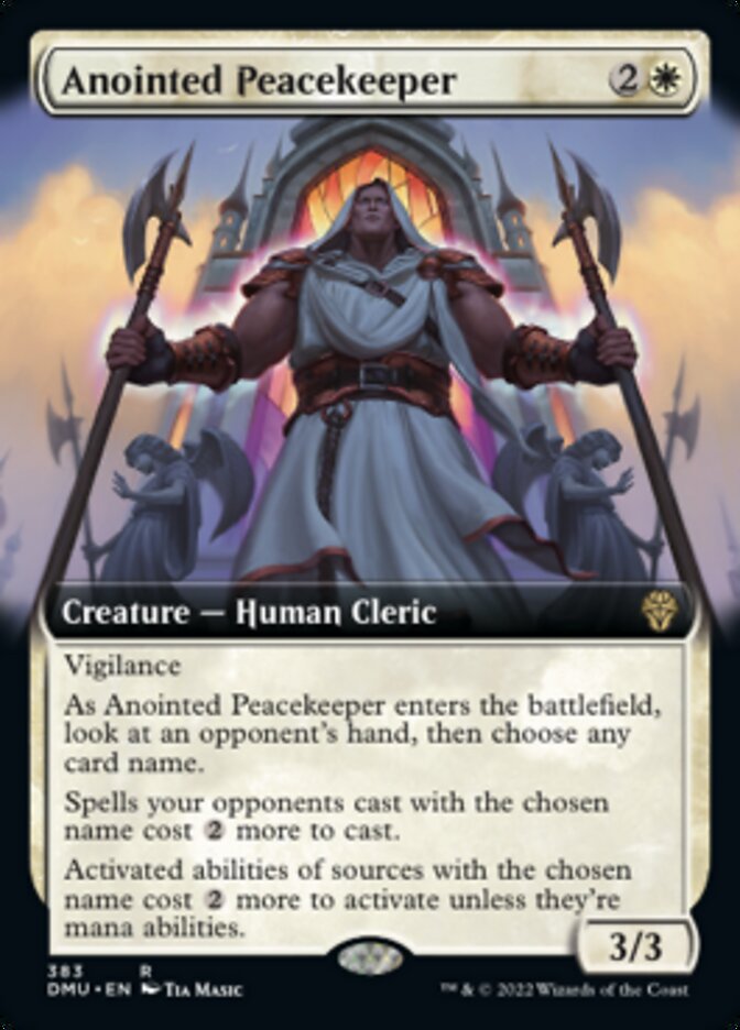 Anointed Peacekeeper (Extended Art) [Dominaria United] | Exor Games Truro