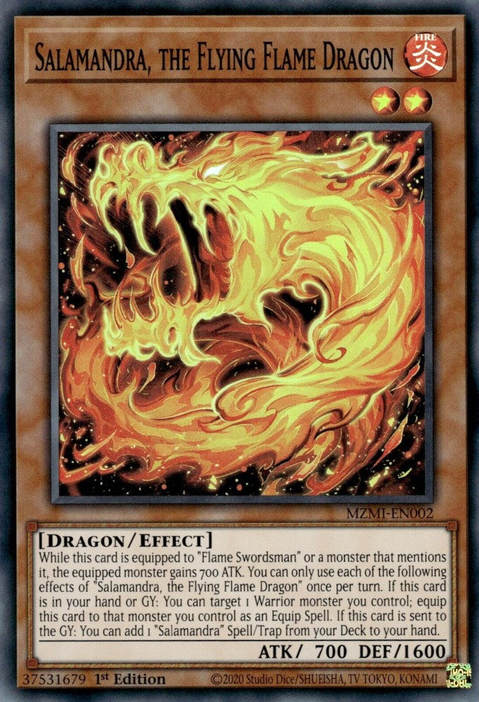 Salamandra, the Flying Flame Dragon [MZMI-EN002] Super Rare | Exor Games Truro