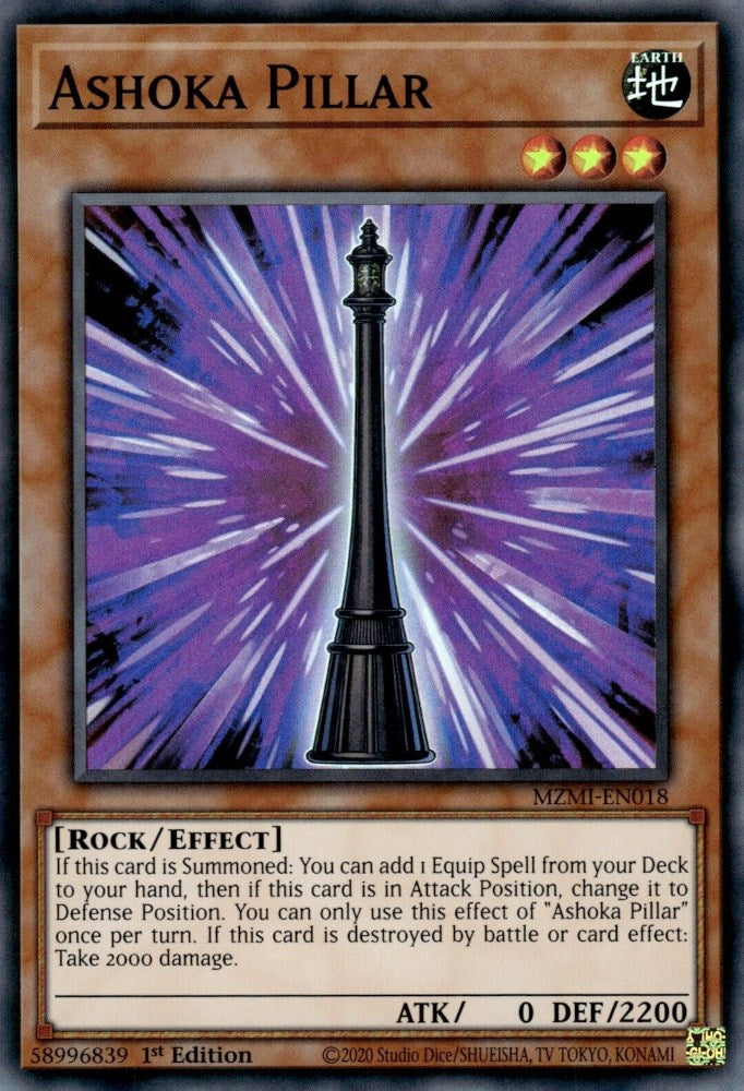 Ashoka Pillar [MZMI-EN018] Super Rare | Exor Games Truro