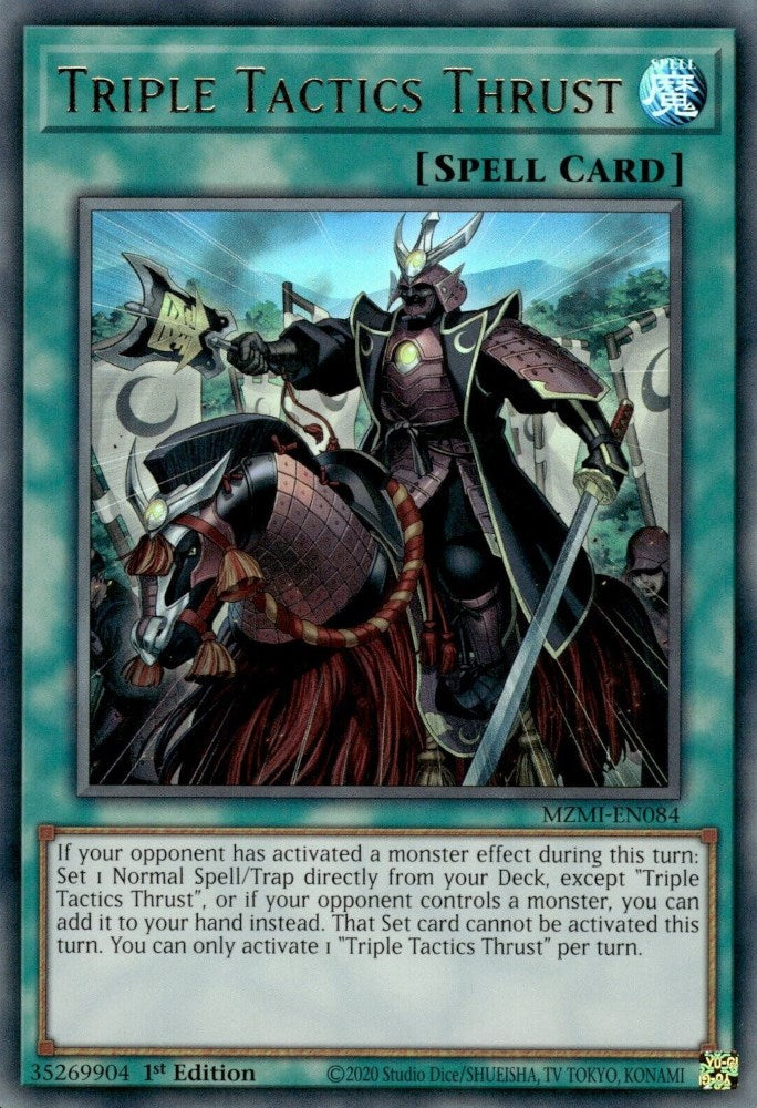 Triple Tactics Thrust [MZMI-EN084] Ultra Rare | Exor Games Truro