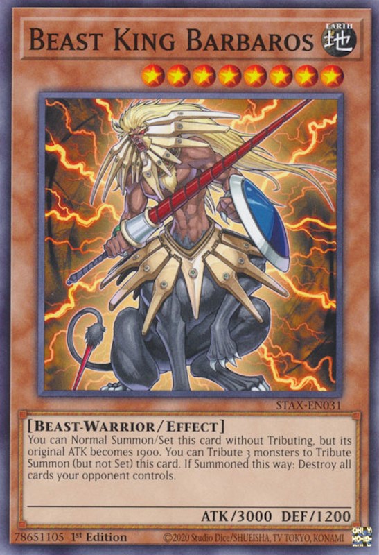 Beast King Barbaros [STAX-EN031] Common | Exor Games Truro