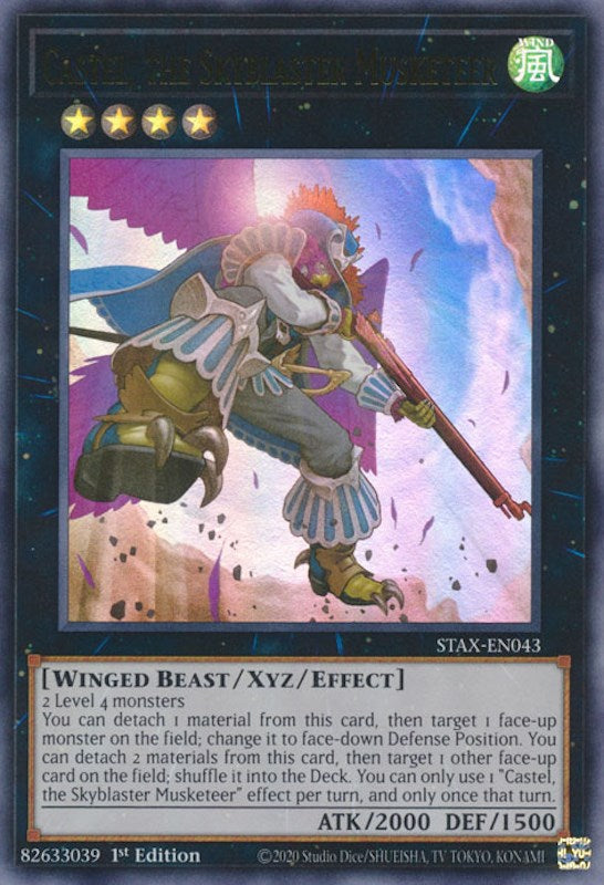 Castel, the Skyblaster Musketeer [STAX-EN043] Ultra Rare | Exor Games Truro