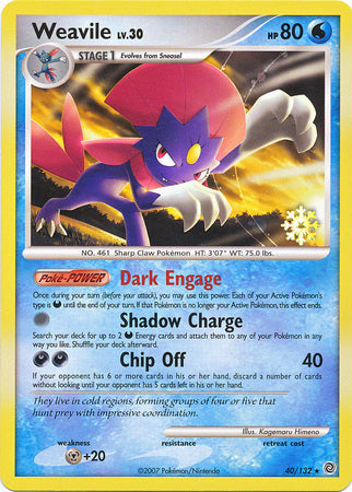 Weavile (40/132) [Countdown Calendar Promos] | Exor Games Truro