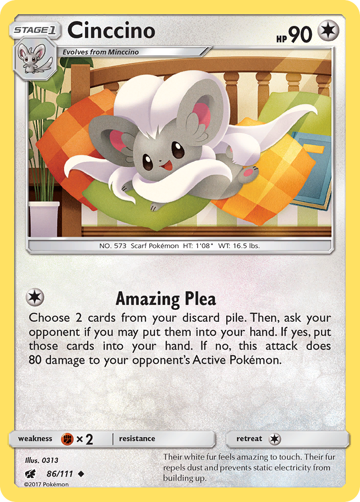 Cinccino (86/111) [Sun & Moon: Crimson Invasion] | Exor Games Truro