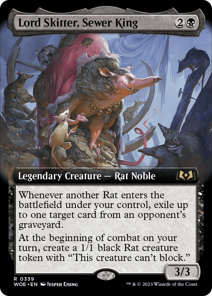 Lord Skitter, Sewer King (Extended Art) [Wilds of Eldraine] | Exor Games Truro