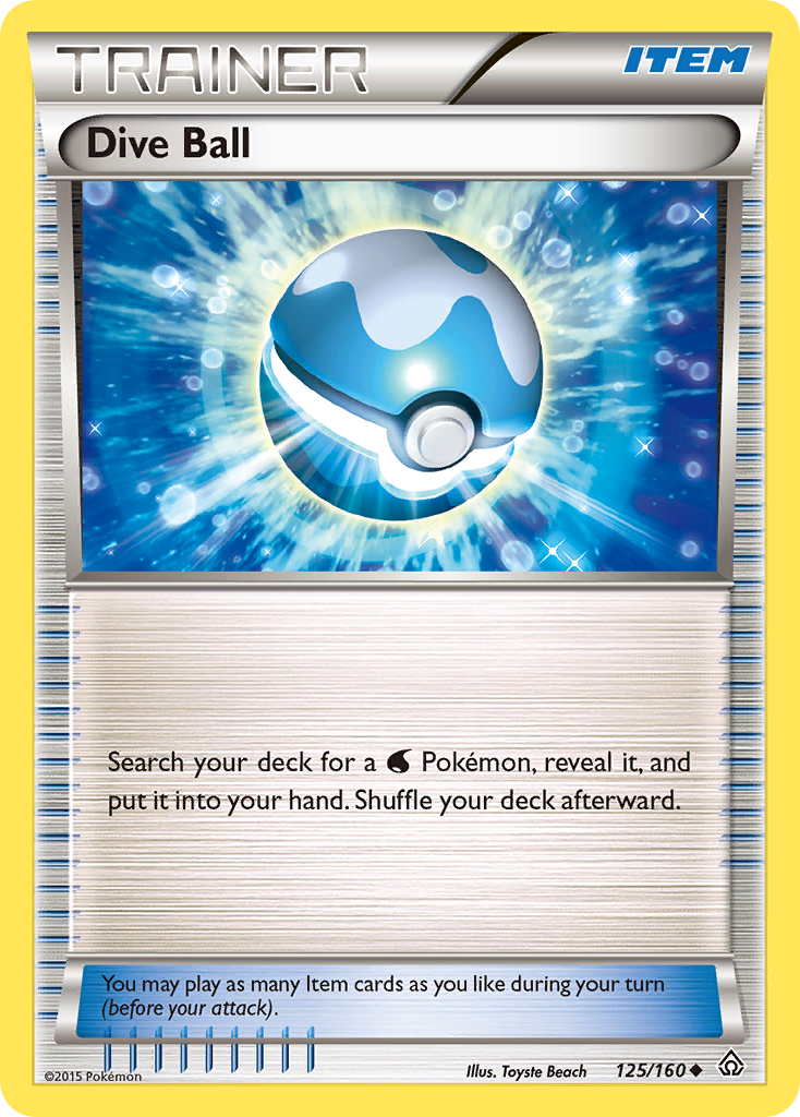 Dive Ball (125/160) [XY: Primal Clash] | Exor Games Truro