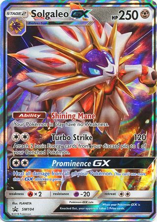 Solgaleo GX (SM104) (Jumbo Card) [Sun & Moon: Black Star Promos] | Exor Games Truro