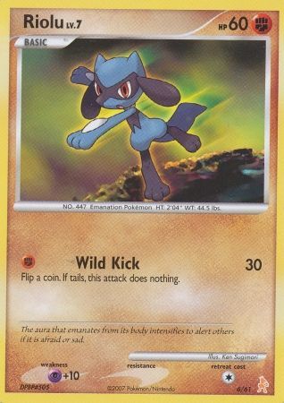 Riolu (6/61) [Diamond & Pearl: Trainer Kit - Lucario] | Exor Games Truro