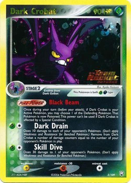 Dark Crobat (3/109) (Stamped) [EX: Team Rocket Returns] | Exor Games Truro