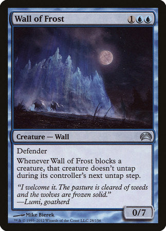 Wall of Frost [Planechase 2012] | Exor Games Truro