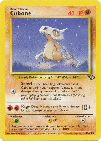 Cubone (50/64) [Jungle Unlimited] | Exor Games Truro