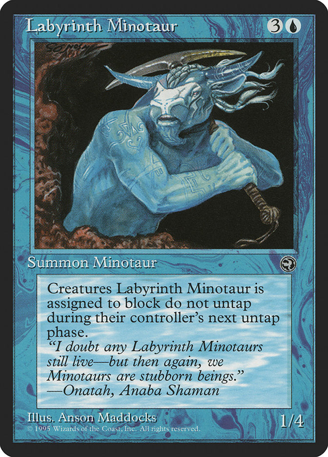 Labyrinth Minotaur (Onatah Flavor Text) [Homelands] | Exor Games Truro