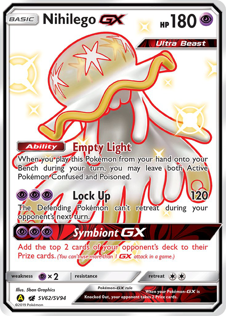 Nihilego GX (SV62/SV94) [Sun & Moon: Hidden Fates - Shiny Vault] | Exor Games Truro