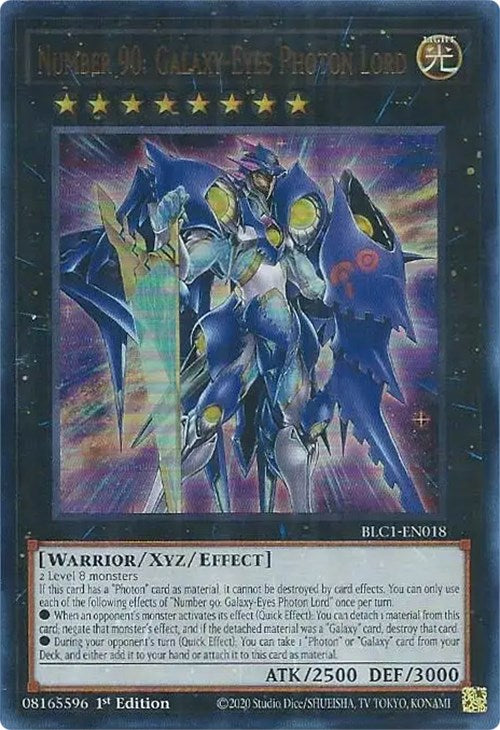 Number 90: Galaxy-Eyes Photon Lord [BLC1-EN018] Ultra Rare | Exor Games Truro